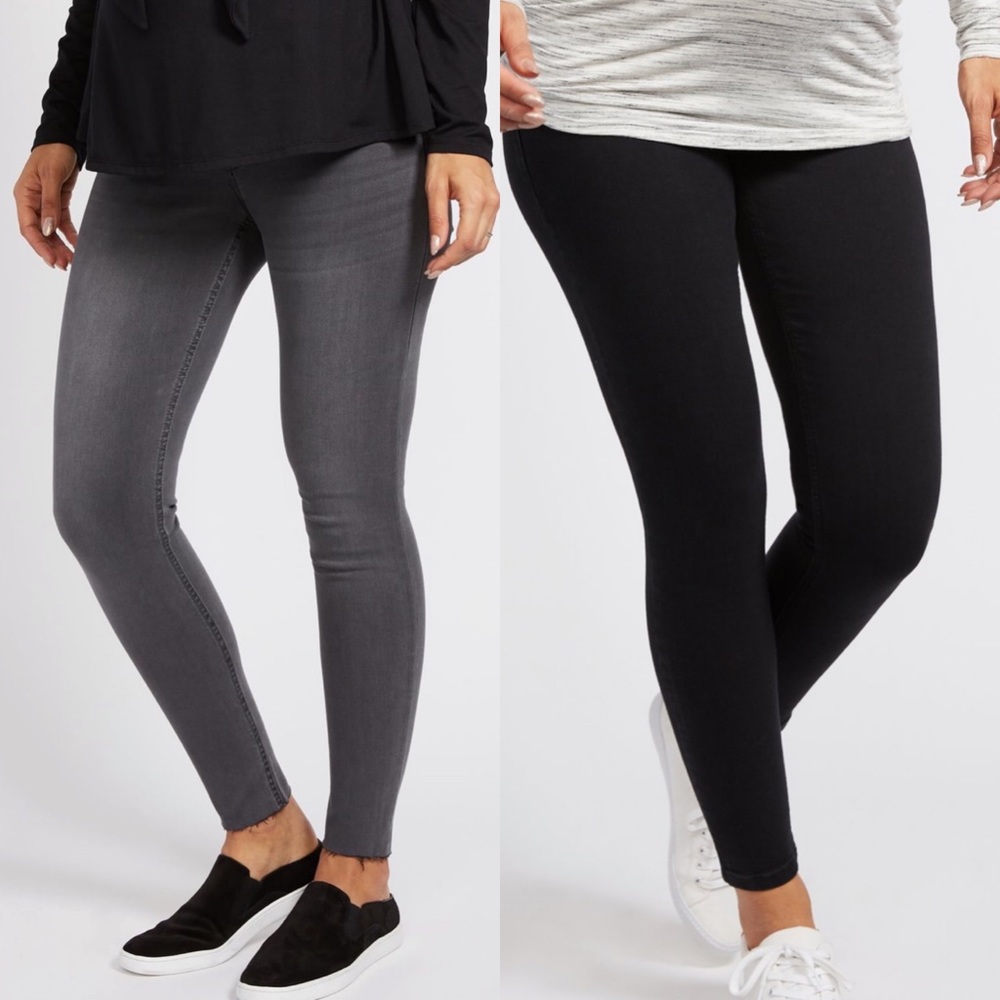 2 Large Secret Fit Belly Skinny Maternity Jeggings